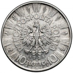 Piłsudski 10 złotych 1938