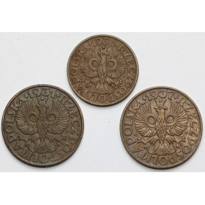 2-5 groszy 1931-1937 - zestaw (3szt)