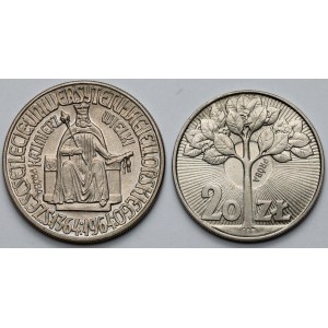 Próba CuNi, 10-20 złotych 1964-1973 - zestaw (2szt)