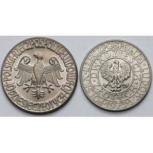 Próba CuNi, 10-20 złotych 1964-1973 - zestaw (2szt)