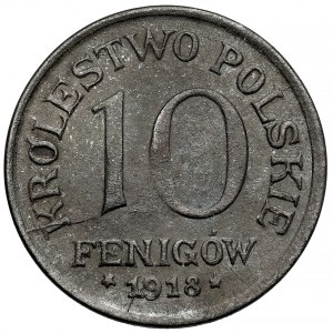 Królestwo Polskie, 10 fenigów 1918