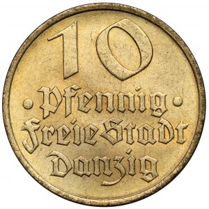 Gdańsk, 10 fenigów 1932 Dorsz