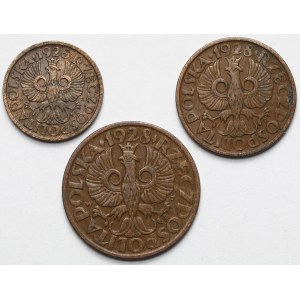 1-5 groszy 1928 - zestaw (3szt)