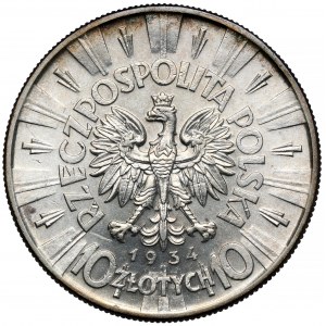 Piłsudski 10 złotych 1934 - urzędowy