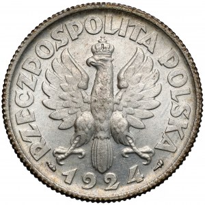 Kobieta i kłosy 2 złote 1924 Paryż