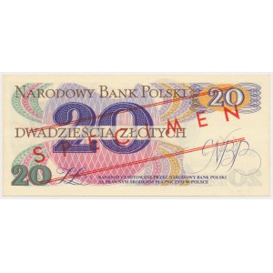 20 zł 1982 - WZÓR - A 0000000 - No.0220
