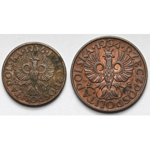 1 i 2 grosze 1934 - zestaw (2szt)