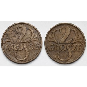 2 grosze 1930-1934 - zestaw (2szt)