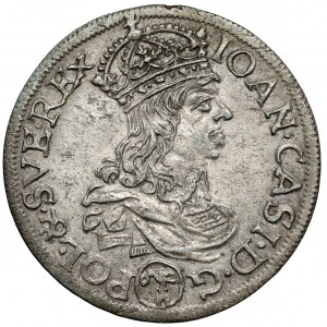 Jan II Kazimierz, Szóstak Kraków 1660 TLB - Ślepowron w kole - rzadki