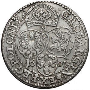 Zygmunt III Waza, Szóstak Malbork 1601-M - b.rzadki