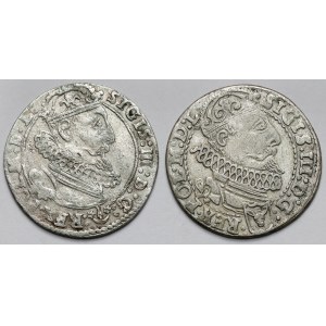 Zygmunt III Waza, Szóstaki Kraków 1625 i 1627 - zestaw (2szt)