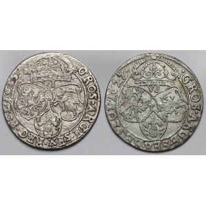 Zygmunt III Waza, Szóstaki Kraków 1625 i 1627 - zestaw (2szt)