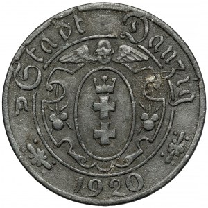 Gdańsk, 10 fenigów 1920 cynk - 55 perełek