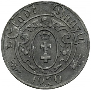 Gdańsk, 10 fenigów 1920 cynk - 55 perełek