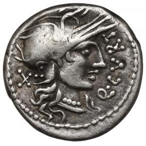 Republika, Q. Curtius i M. Silanus (116-115 p.n.e.) Denar