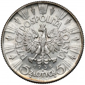 Piłsudski 5 złotych 1938
