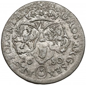Jan III Sobieski, Szóstak Kraków 1680 - w zbroi - nominał VI