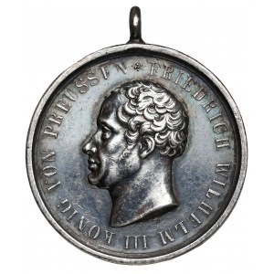 Prusy, Friedrich Wilhelm III, Medal - Für Rettung aus Gefahr