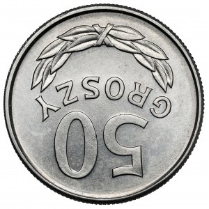 Destrukt 50 groszy 1987 - odwrotka
