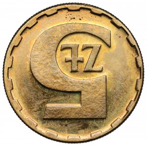 Destrukt 5 złotych 1987 - odwrotka