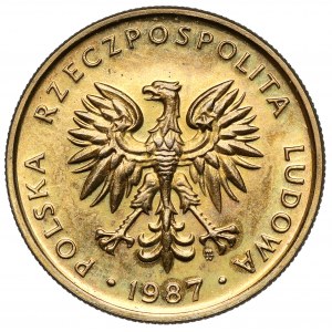 Destrukt 5 złotych 1987 - odwrotka