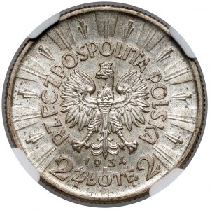Piłsudski 2 złote 1934 - PIĘKNE