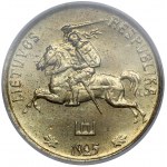 Litwa, PRÓBA, 1 vienas centas 1925 - odbitka awersu