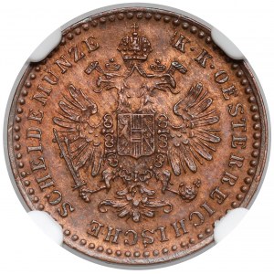 Austria, Franciszek Józef I, 5/10 krajcara 1866-A, Wiedeń
