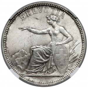 Szwajcaria, 5 franków 1874-B