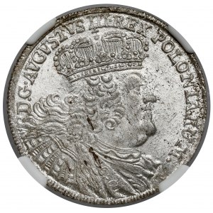 August III Sas, Dwuzłotówka Lipsk 1753 - 8 GR - piękna