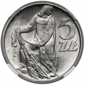 Rybak 5 złotych 1974