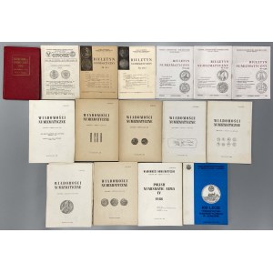 Zestaw literatury numizmatycznej, głównie czasopisma (16szt)