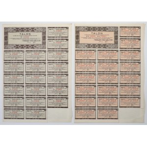 L. Zieleniewski i Fitzner-Gamper... Fabryki Maszyn..., 100 zł i 5x 100 zł 1938 (2szt)