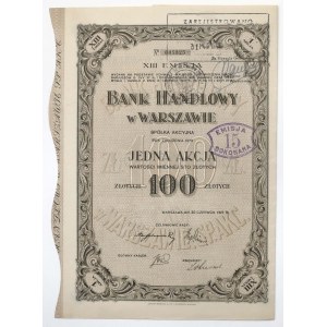 Bank Handlowy w Warszawie, Em.13, 100 zł 1927
