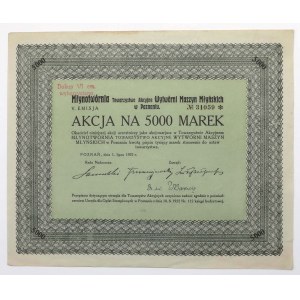 Tow. Akc. Wytwórni Maszyn Młyńskich MŁYNOTWÓRNIA, Em.5, 5.000 mk 1922