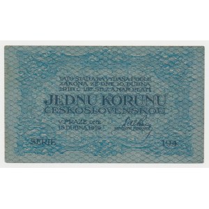 Czechoslovakia, 1 Koruna 1919