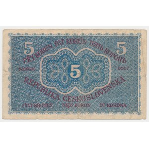 Czechoslovakia, 5 Korun 1919