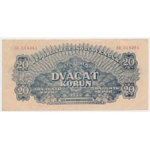 Czechoslovakia, 20 Korun 1944