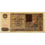 Slovakia, 1.000 Korun 1940 - 2x SPECIMEN - with stamp