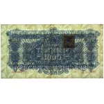 Czechoslovakia, 1.000 Korun (1945) - 2x SPECIMEN - with stamp