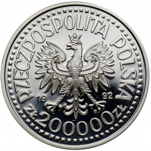 200.000 złotych 1992 Władysław III Warneńczyk - półpostać