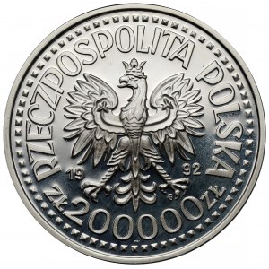 200.000 złotych 1992 Władysław III Warneńczyk - półpostać