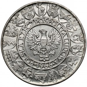 Próba SREBRO 100 złotych 1966 Mieszko i Dąbrówka - półpostacie