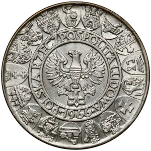 Próba SREBRO 100 złotych 1966 Mieszko i Dąbrówka - półpostacie