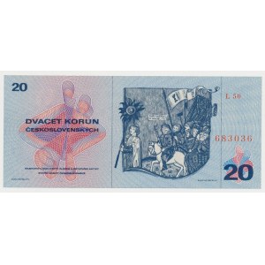 Czechoslovakia, 20 Korun 1970