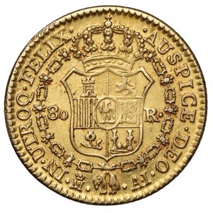 Hiszpania, Józef Napoleon, 80 reales 1811-M, Madryt