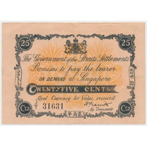 Straits Settlements, 25 Cents (1917)
