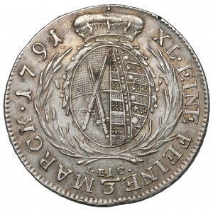 Saksonia, Friedrich August III, 1/3 talara 1791