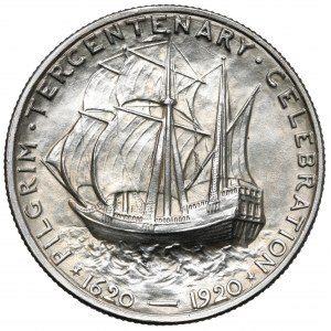 USA, 1/2 dolara 1920-D, Denver - Pilgrim Tercentenary