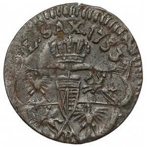 August III Sas, Szeląg Gubin 1753-R